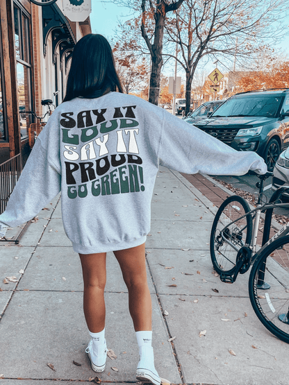 Go Green Football Sweatshirt