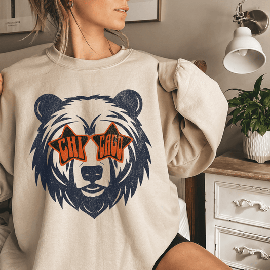 Bear Mascot Chicago Football Sweatshirt