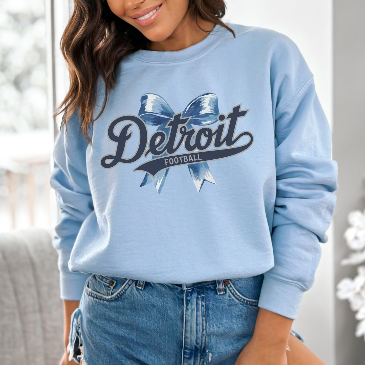 Detroit Bow Football Sweatshirt