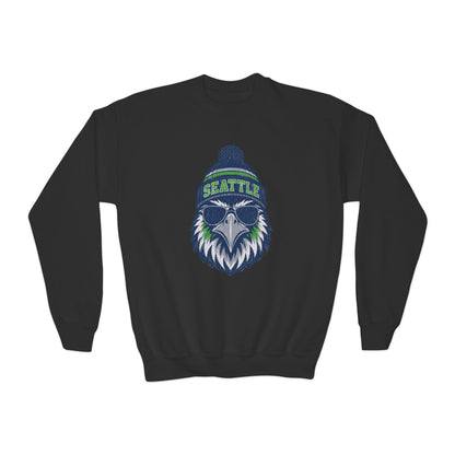 Seattle Classic Character Football Graphic Youth Sweatshirt
