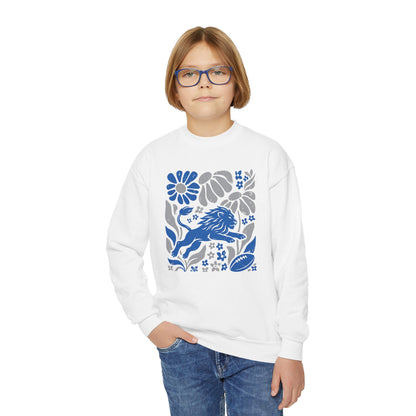 Detroit Boho Football Graphic Youth Sweatshirt