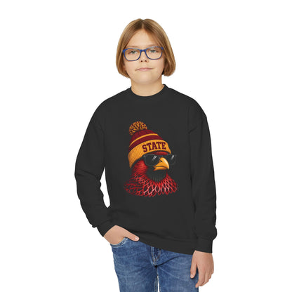 Youth Cardinal Football Graphic Youth Sweatshirt