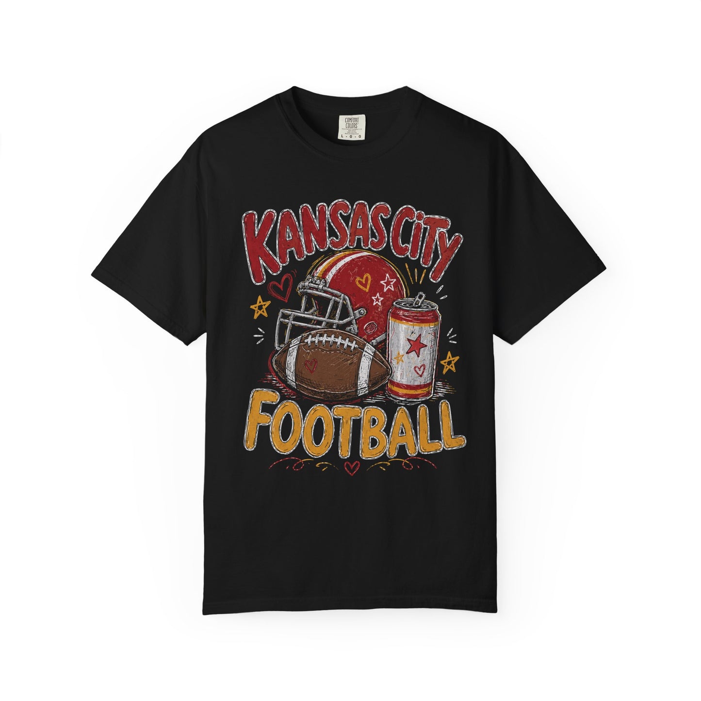 Kansas City Icon Football Graphic T-shirt