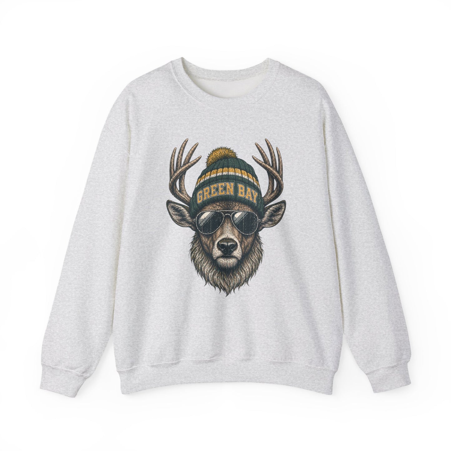 Green Bay Retro Woodland Football Graphic Sweatshirt
