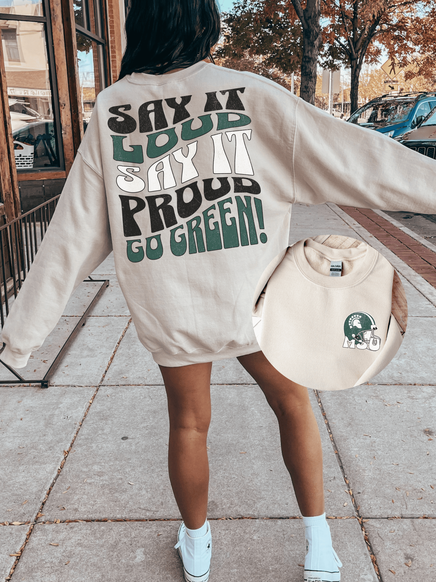 Go Green Football Sweatshirt