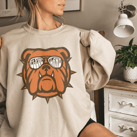 Bulldog Mascot Crewneck Sweatshirt