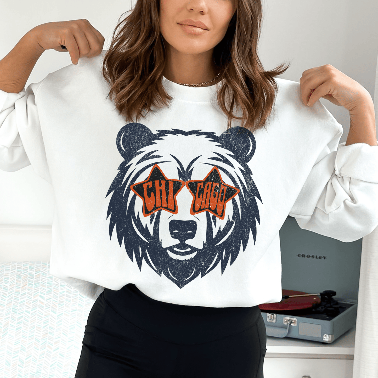 Bear Mascot Chicago Football Sweatshirt