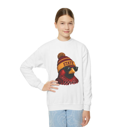 Youth Cardinal Football Graphic Youth Sweatshirt