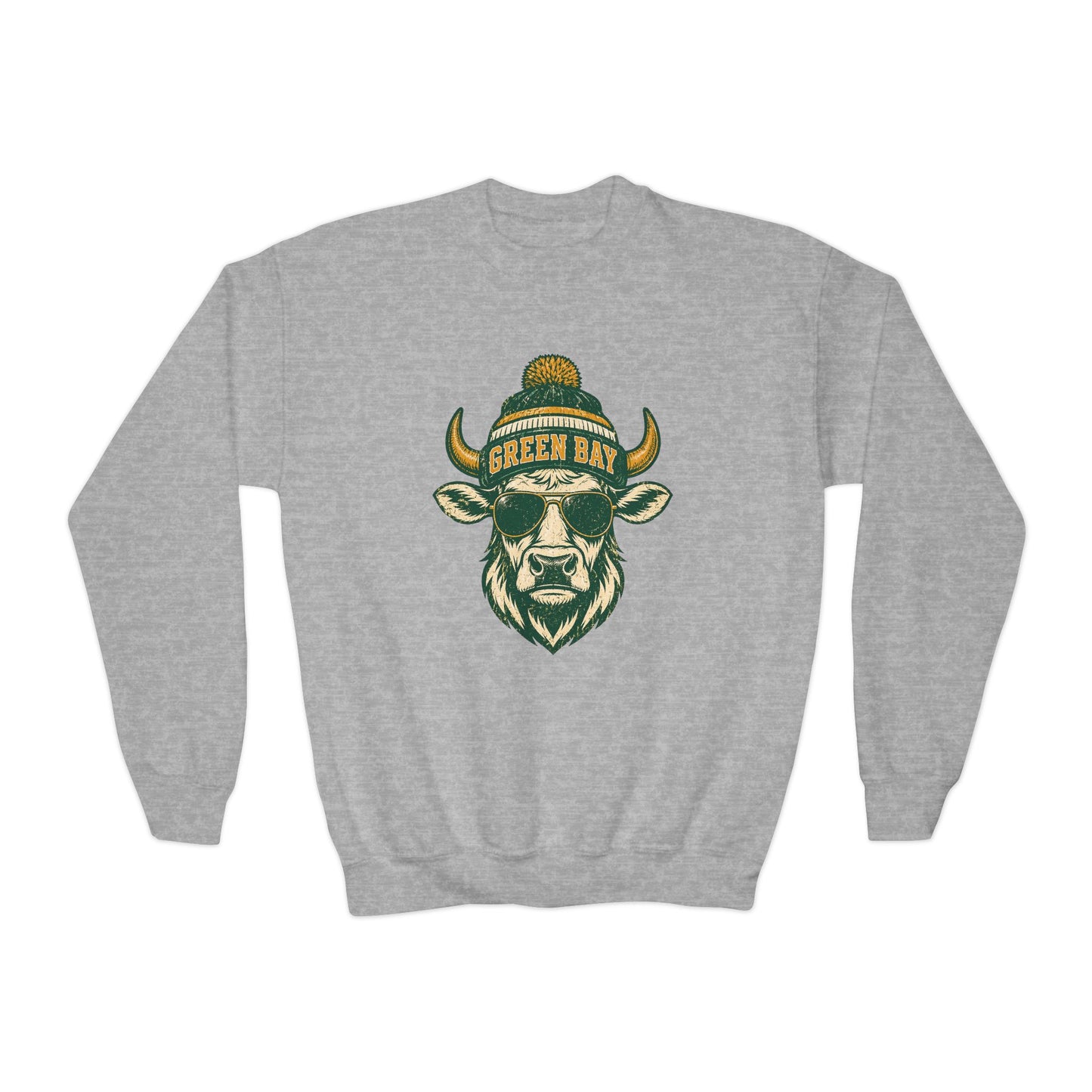 Green Bay Western Character Football Graphic Youth Sweatshirt