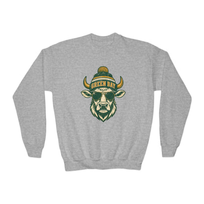 Green Bay Western Character Football Graphic Youth Sweatshirt