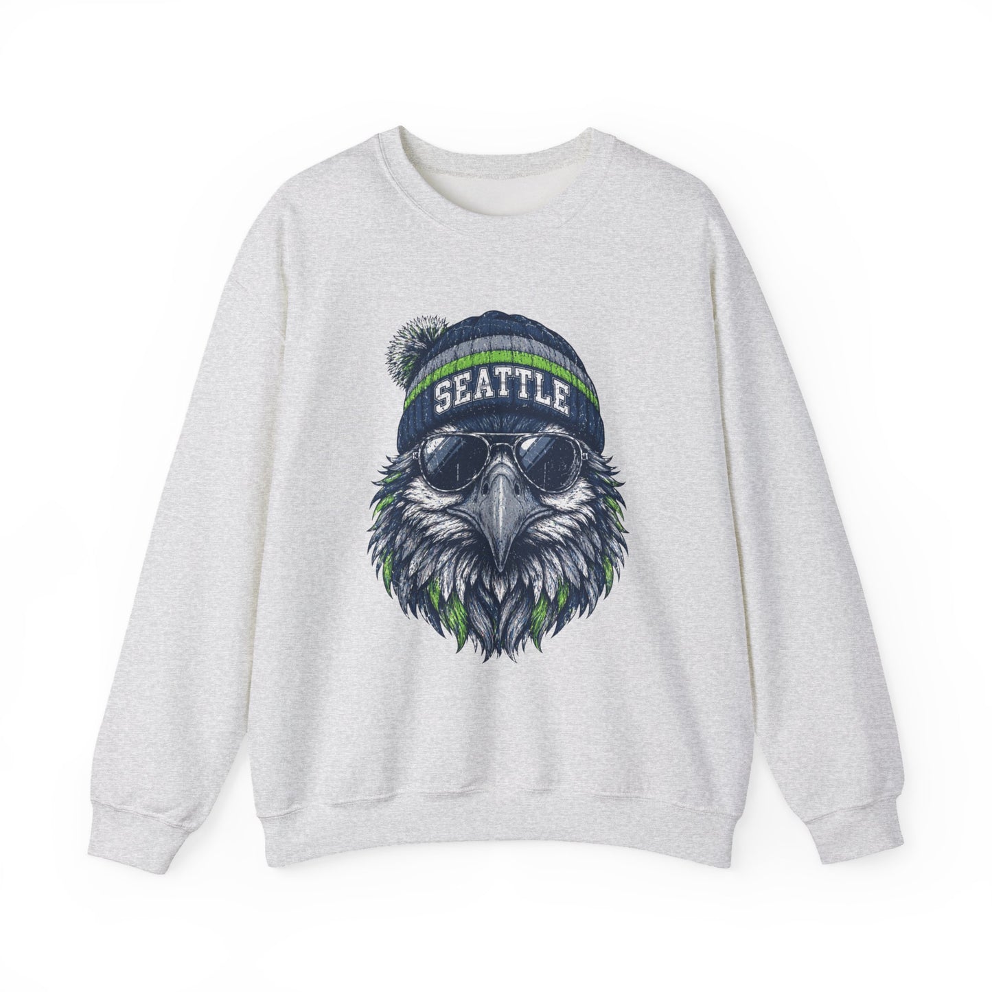 Seattle Vintage Character Football Graphic Sweatshirt
