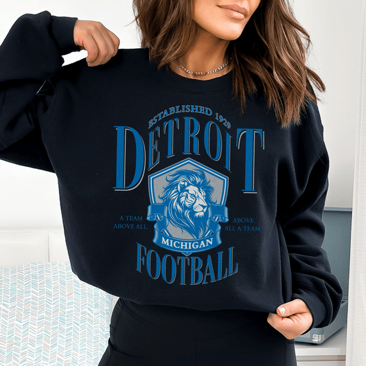 Vintage Detroit Football Sweatshirt