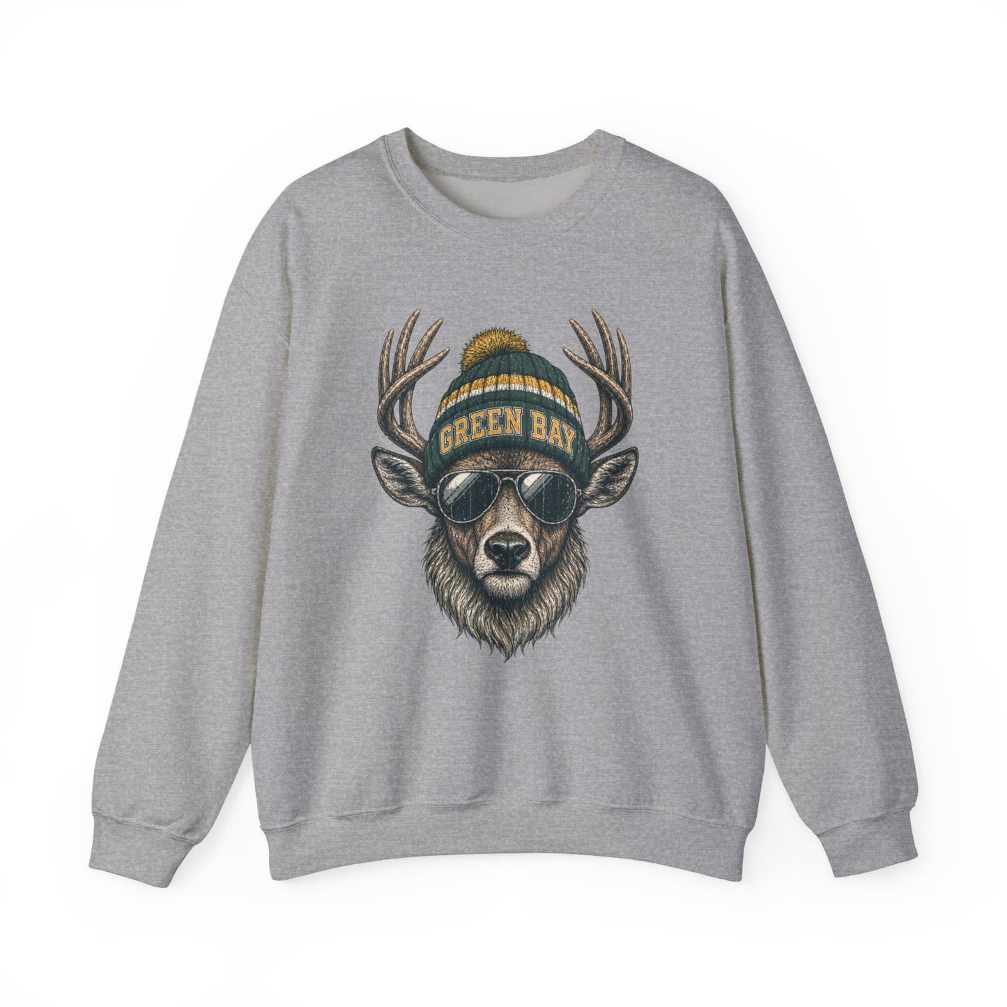 Green Bay Retro Woodland Football Graphic Sweatshirt