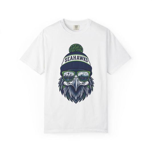 Seattle Vintage Spirit Character Football Graphic T-shirt