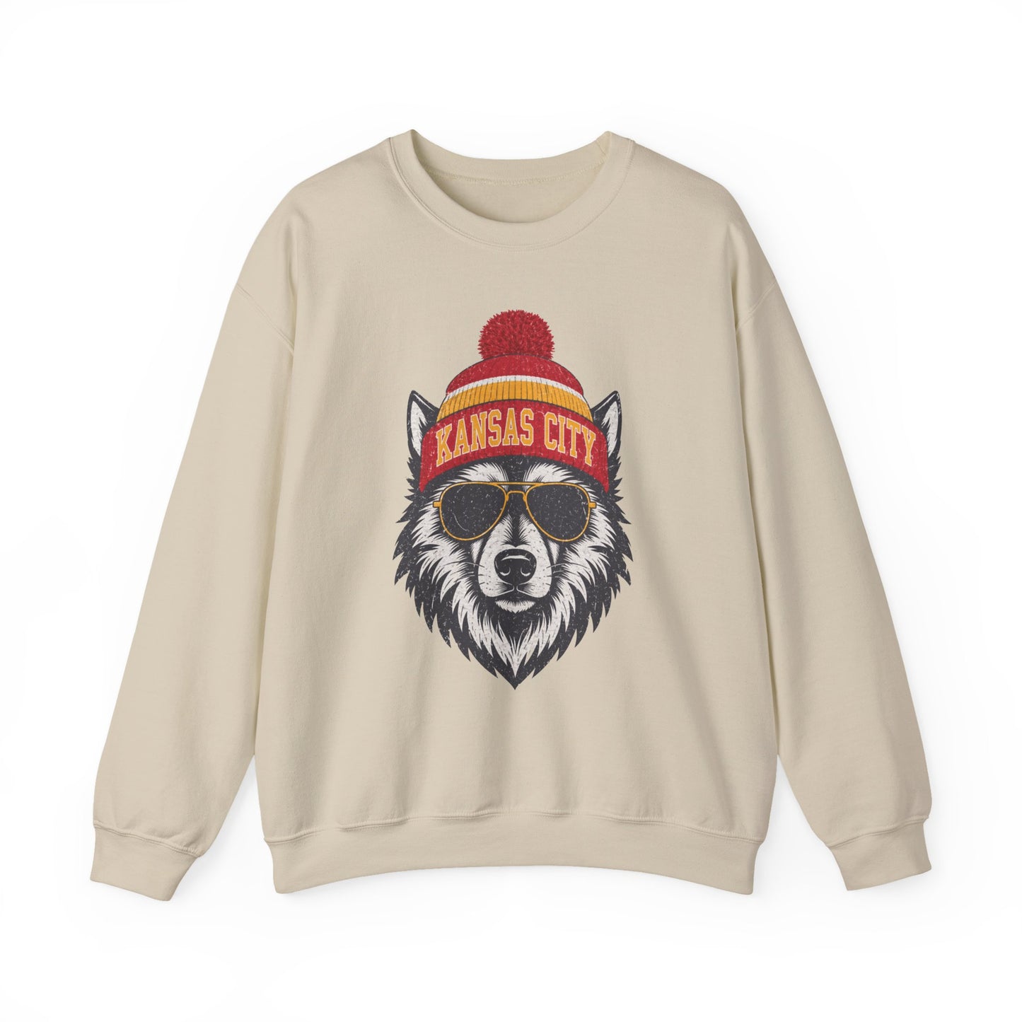 Kansas City Vintage Character Football Graphic Sweatshirt