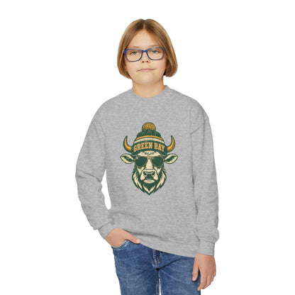 Green Bay Western Character Football Graphic Youth Sweatshirt