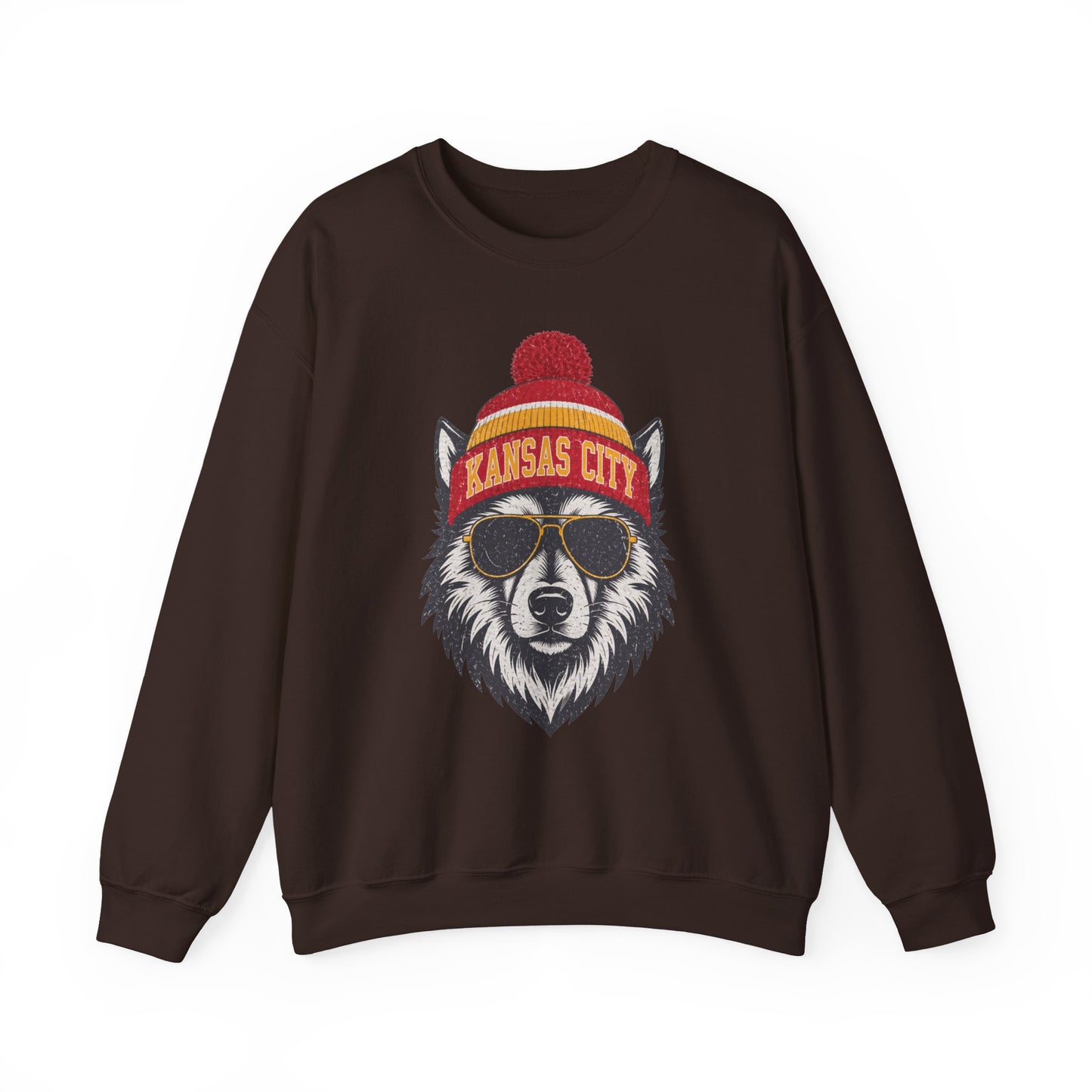 Kansas City Vintage Character Football Graphic Sweatshirt