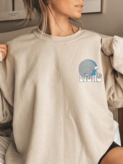 Retro Detroit Football Sweatshirt