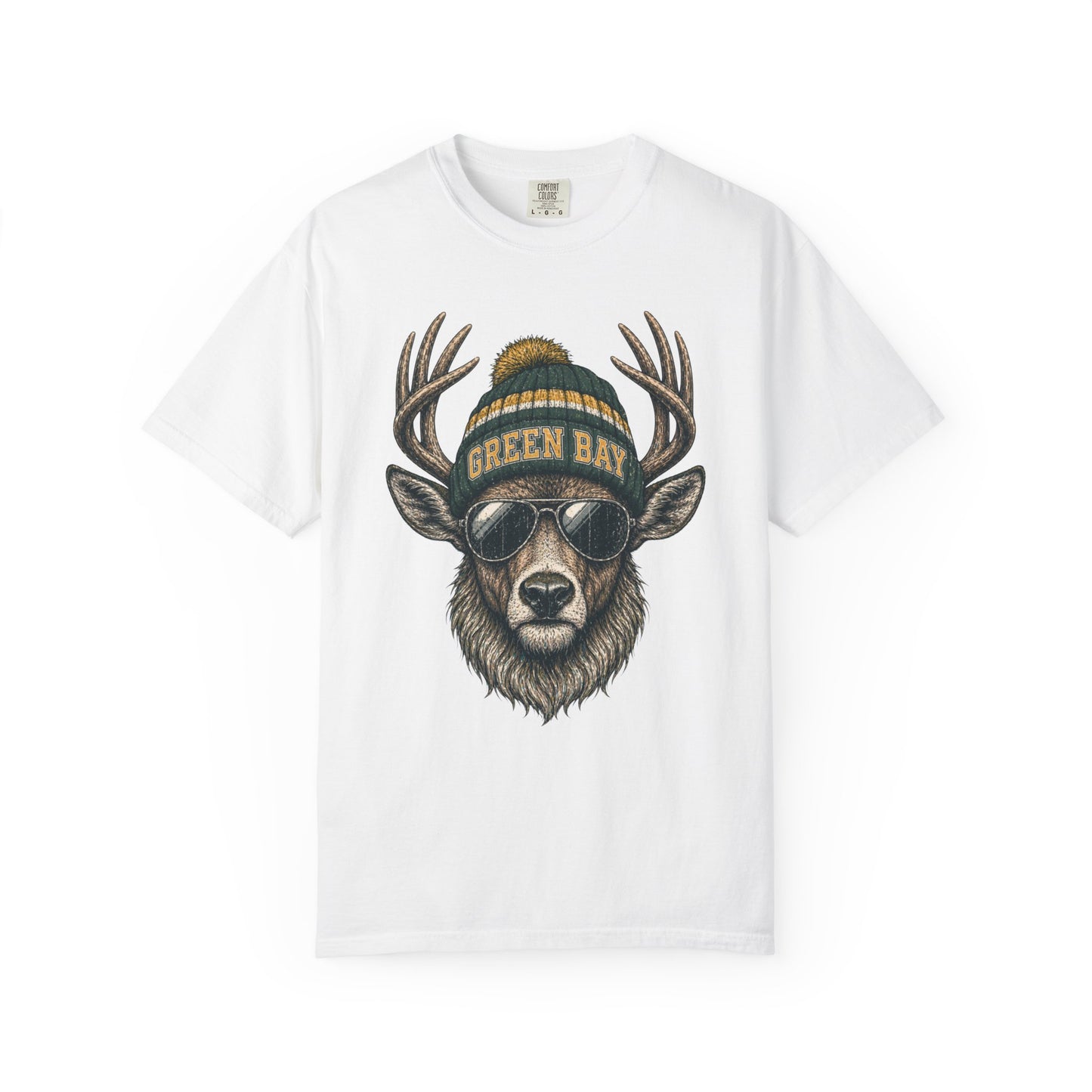 Green Bay Retro Woodland Football Graphic T-shirt
