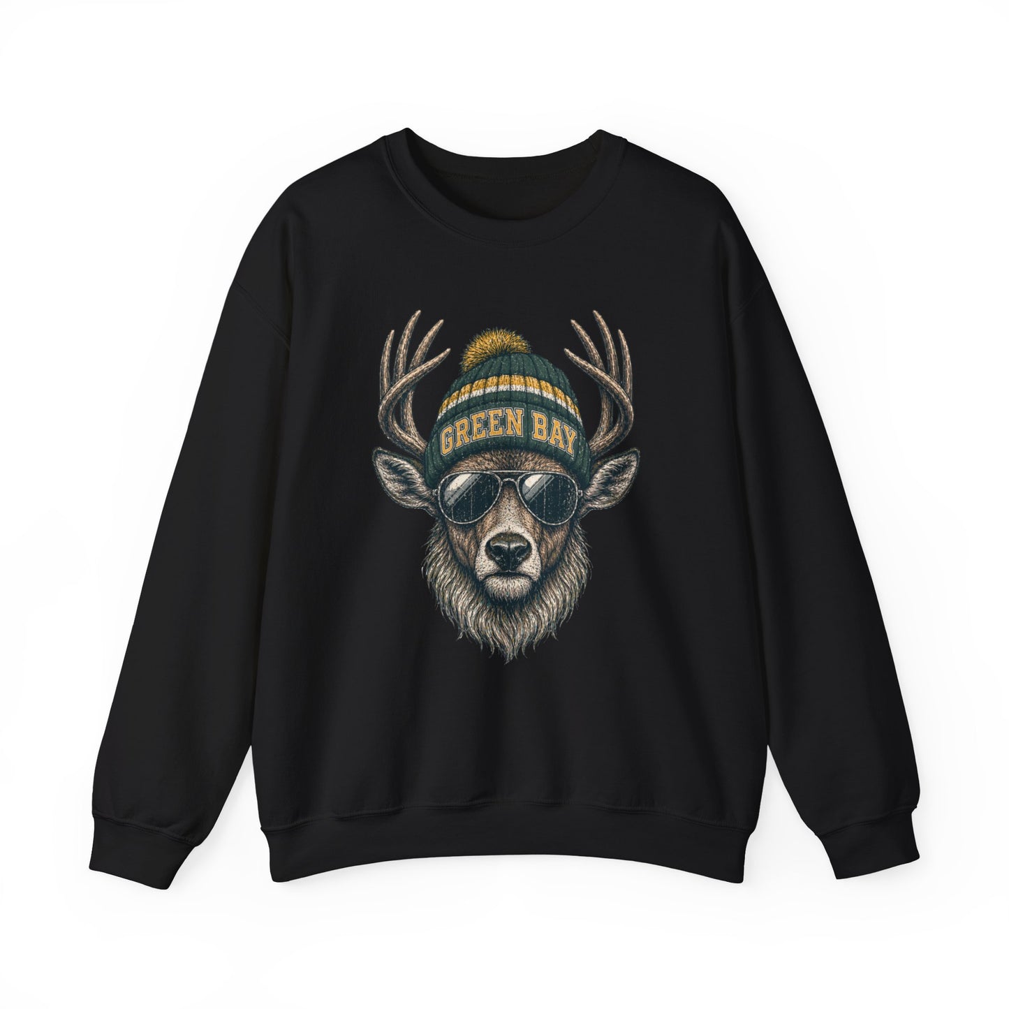 Green Bay Retro Woodland Football Graphic Sweatshirt