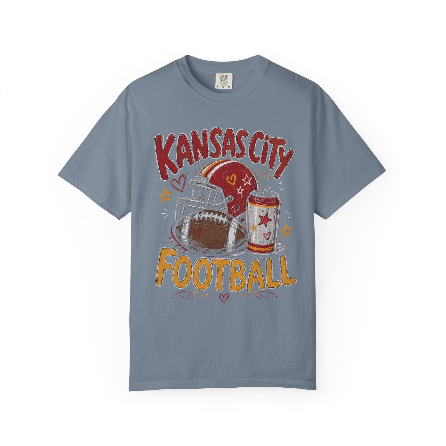 Kansas City Icon Football Graphic T-shirt