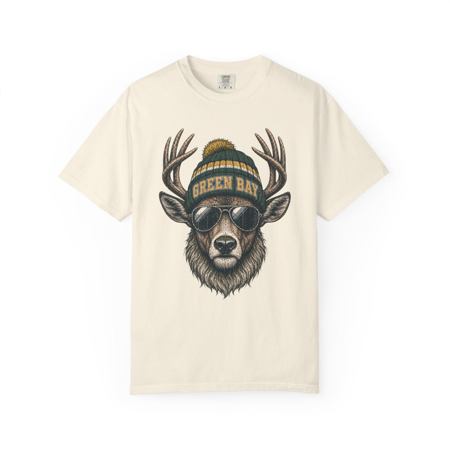 Green Bay Retro Woodland Football Graphic T-shirt