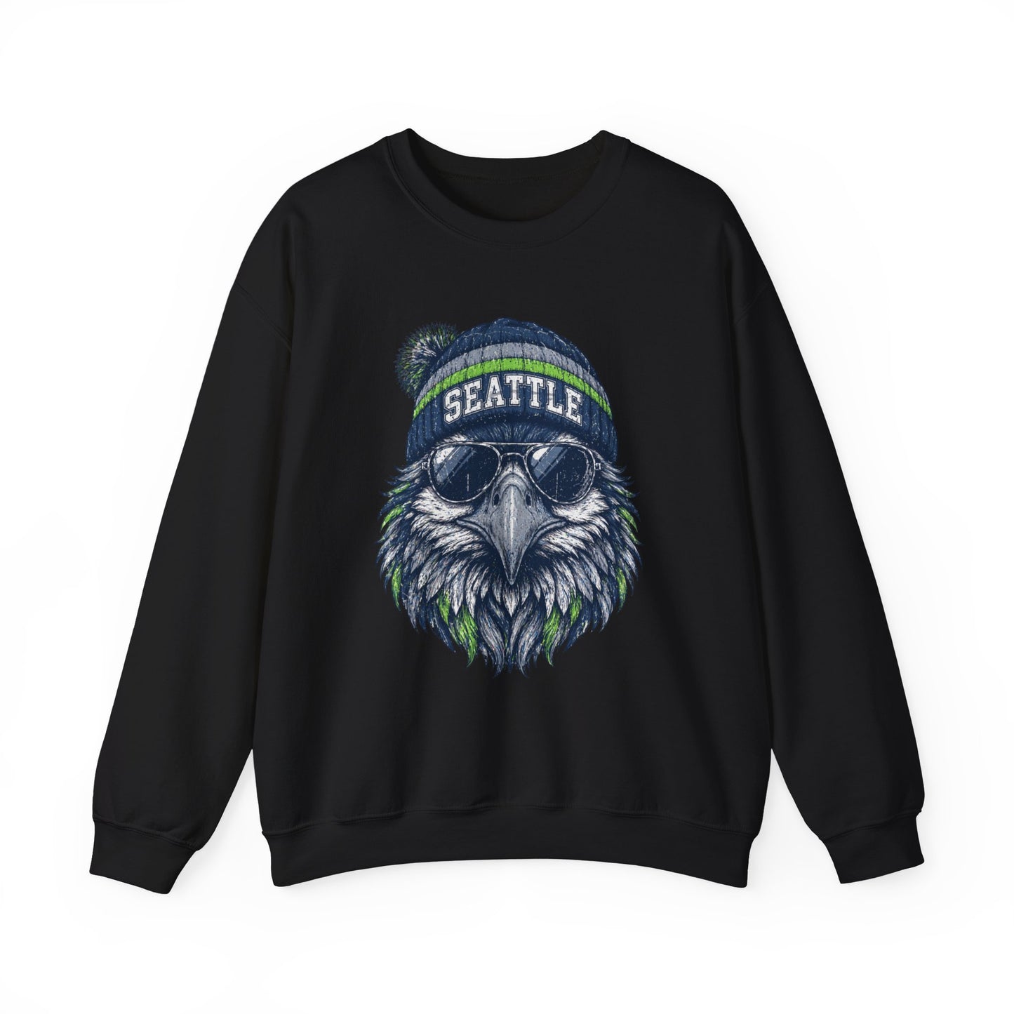 Seattle Vintage Character Football Graphic Sweatshirt