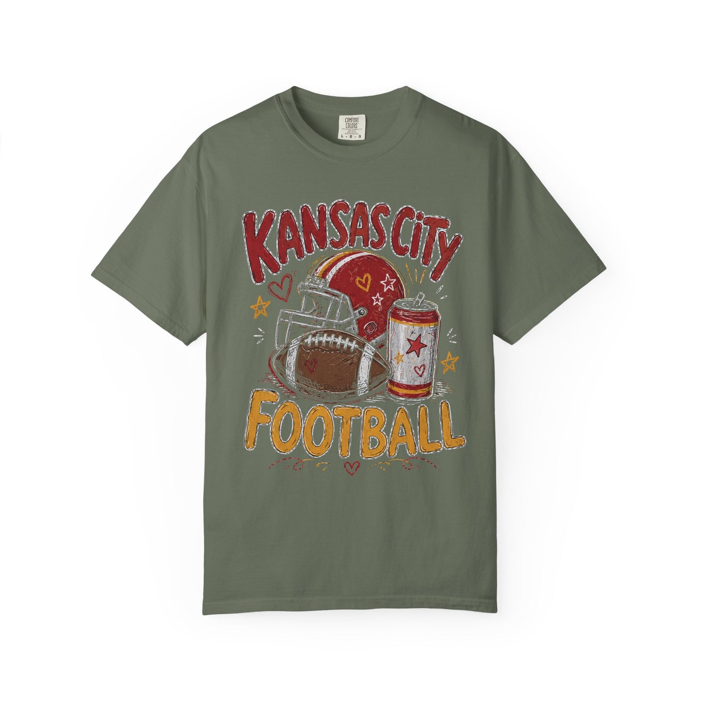 Kansas City Icon Football Graphic T-shirt