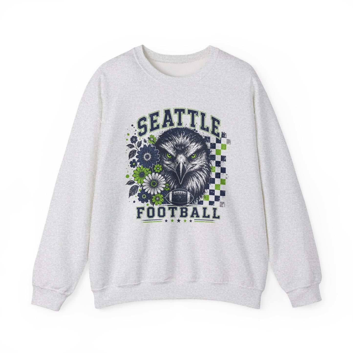 Seattle Checkered Football Graphic Sweatshirt