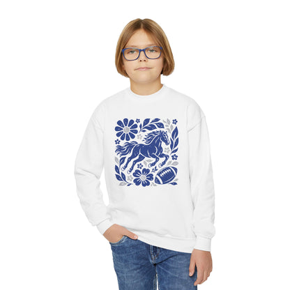 Indianapolis Boho Football Graphic Youth Sweatshirt