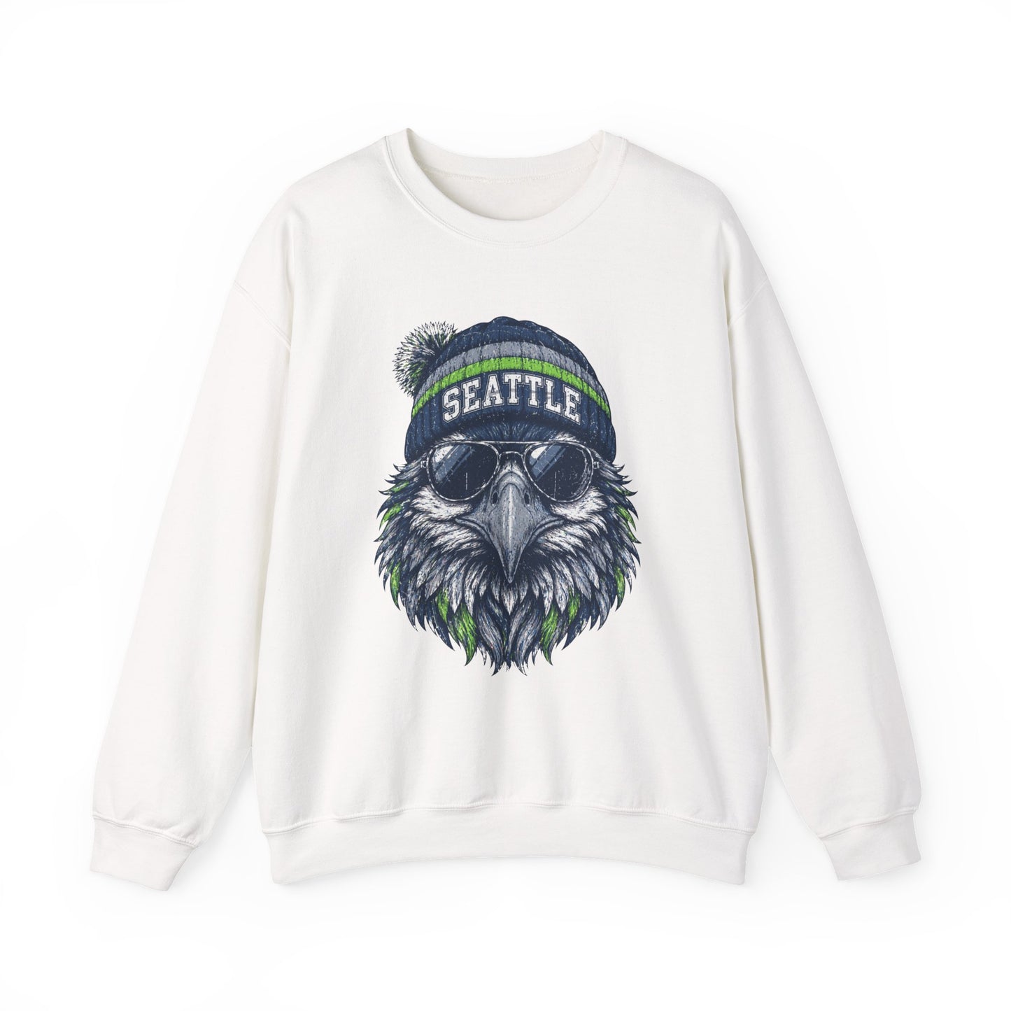 Seattle Vintage Character Football Graphic Sweatshirt