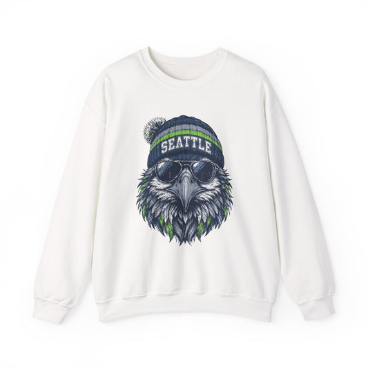 Seattle Vintage Character Football Graphic Sweatshirt