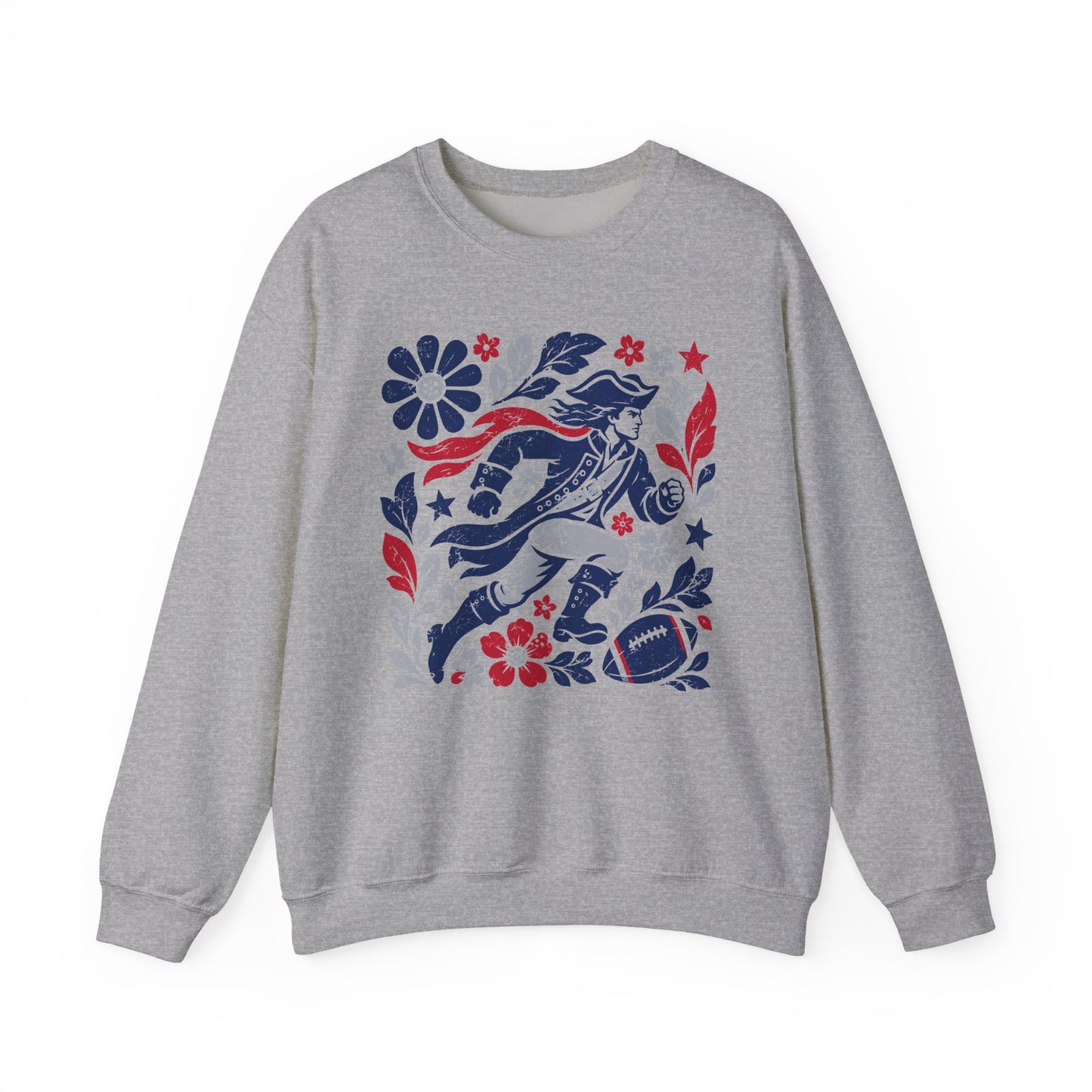 New England Boho Football Graphic Sweatshirt
