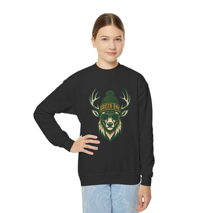 Green Bay Woodland Football Graphic Youth Sweatshirt