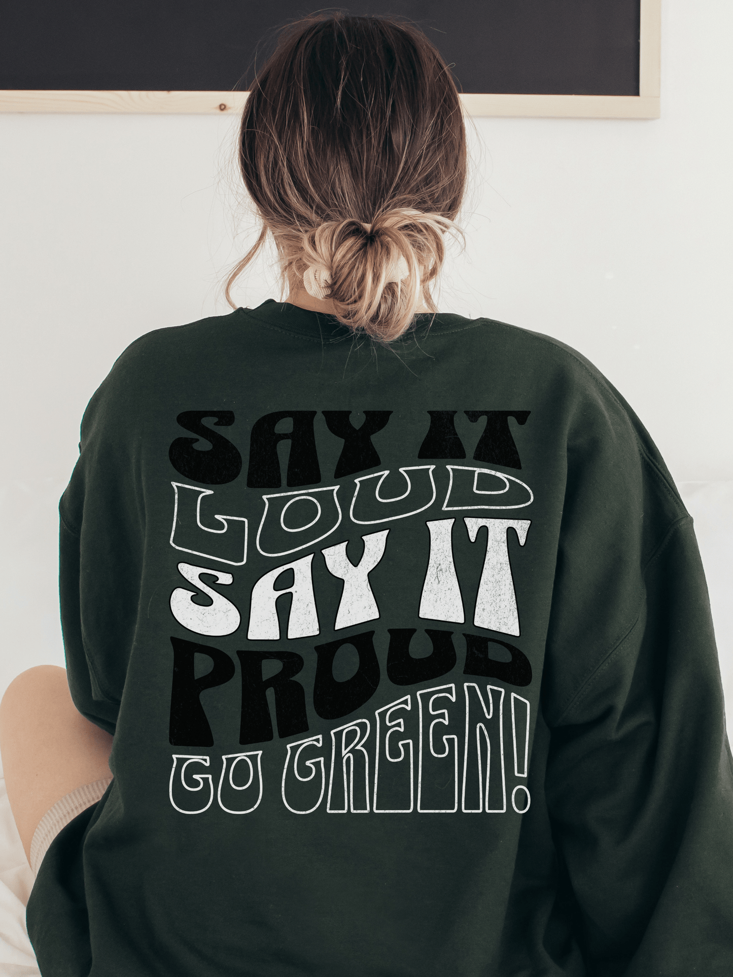 Go Green Football Sweatshirt