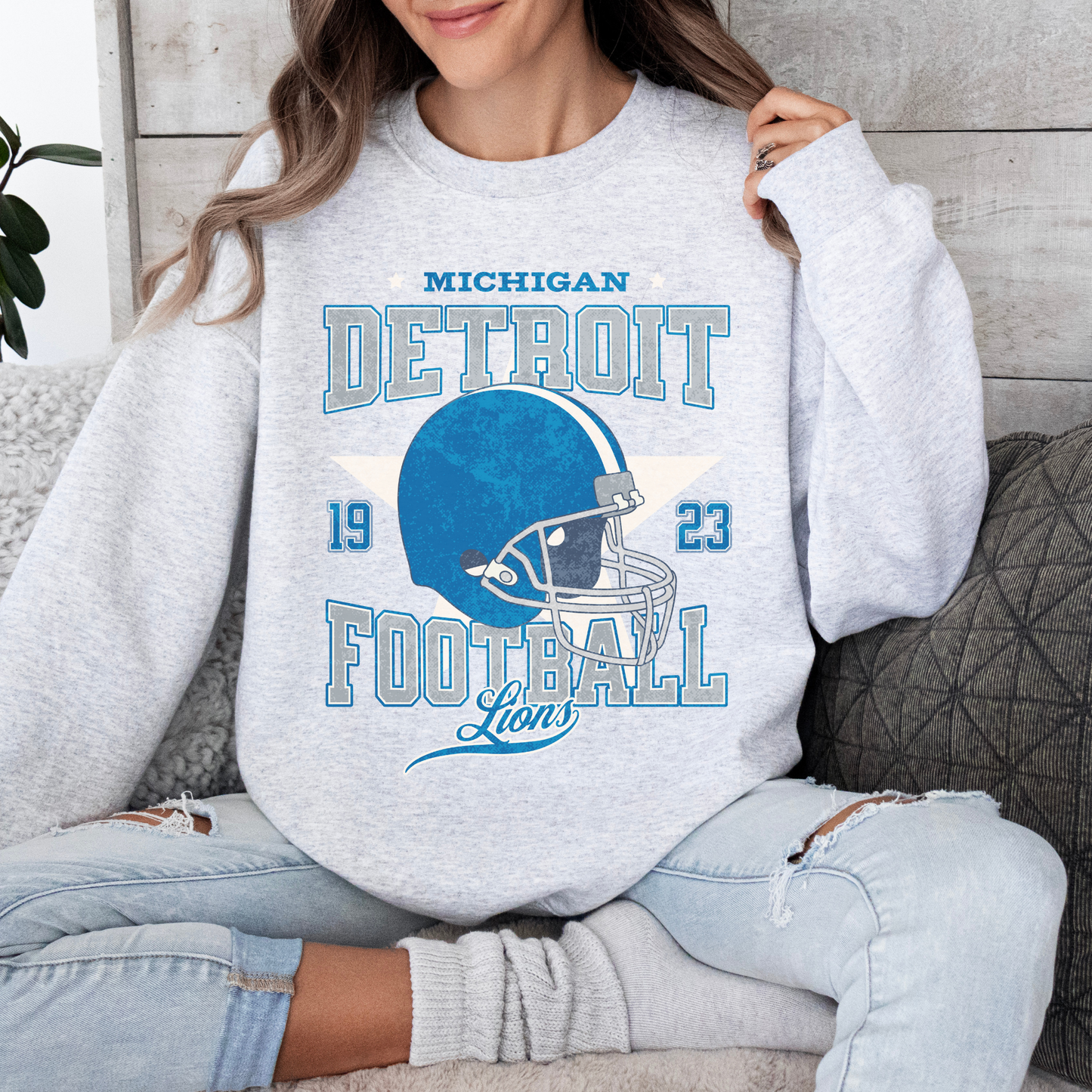 Detroit Star Football Sweatshirt