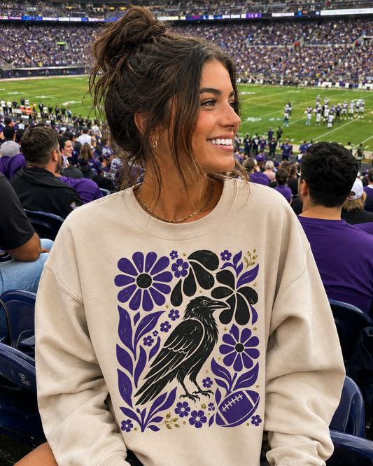 Baltimore Boho Football Graphic Sweatshirt