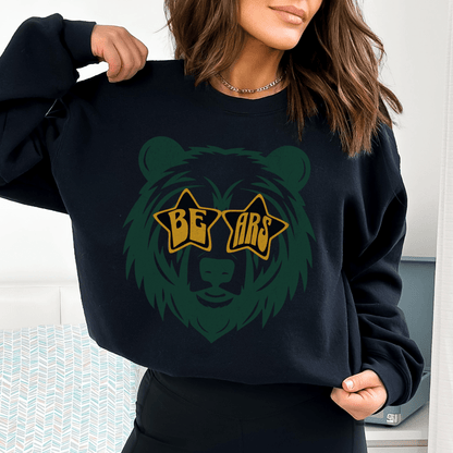 Green & Yellow Bears Football Sweatshirt