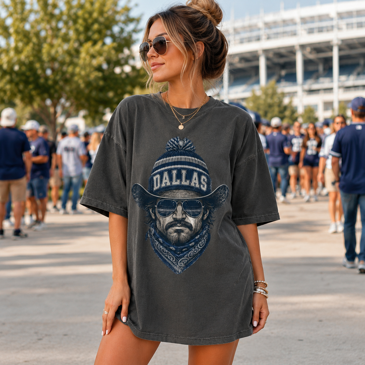 Dallas Western Football Graphic T-shirt