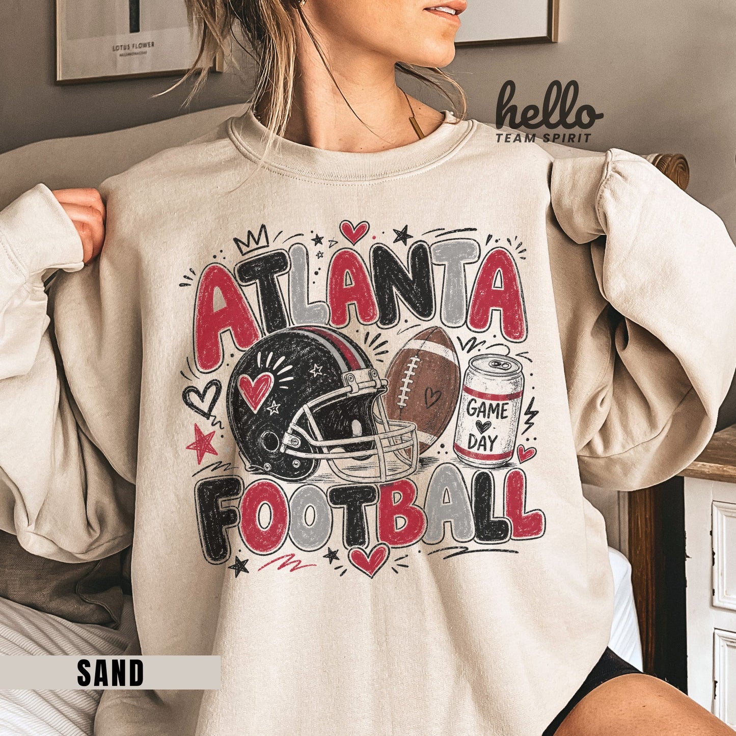 Atlanta Icon Football Graphic Sweatshirt