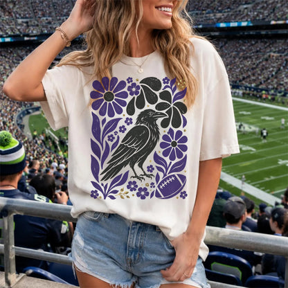 Baltimore Boho Football Graphic T-shirt