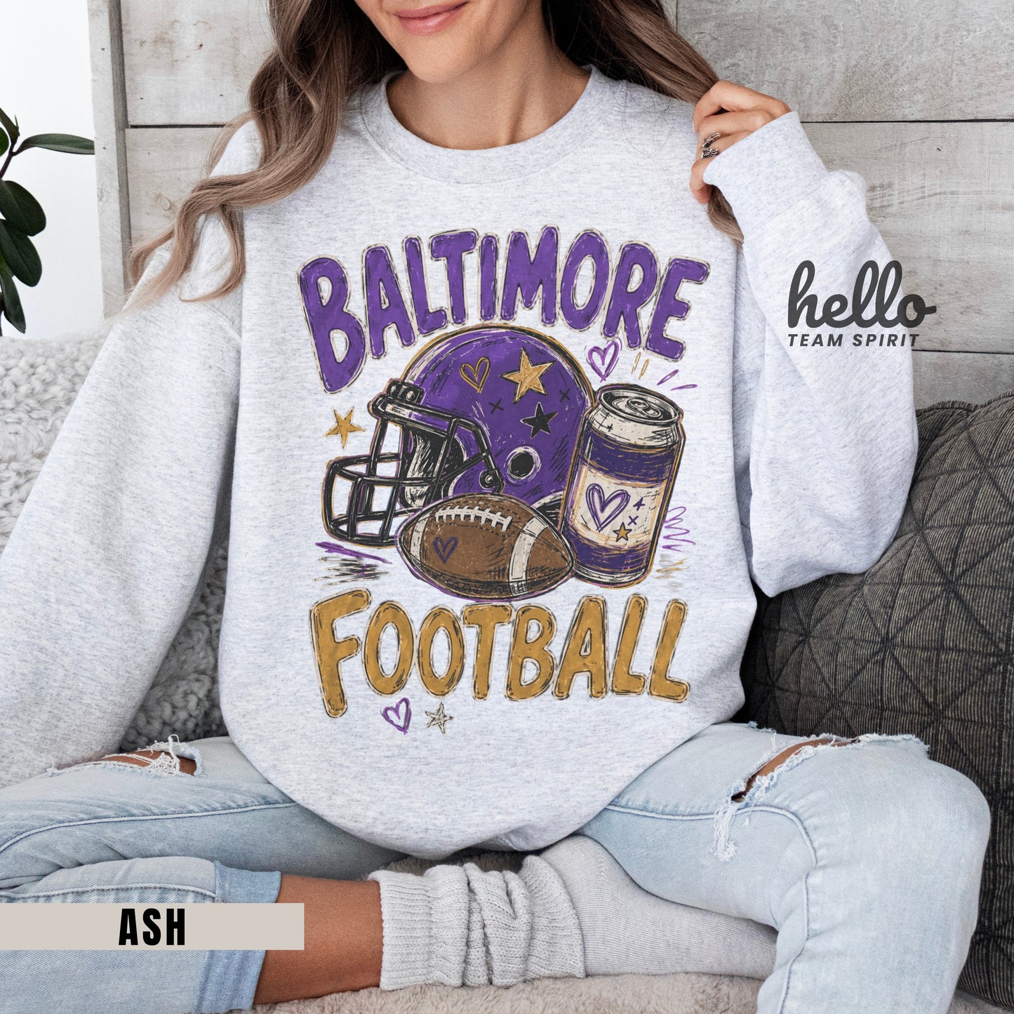 Baltimore Icon Football Graphic Sweatshirt