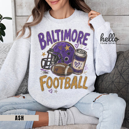 Baltimore Icon Football Graphic Sweatshirt