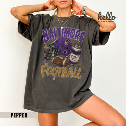 Baltimore Icon Football Graphic T-shirt