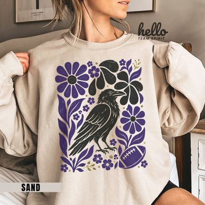 Baltimore Boho Football Graphic Sweatshirt