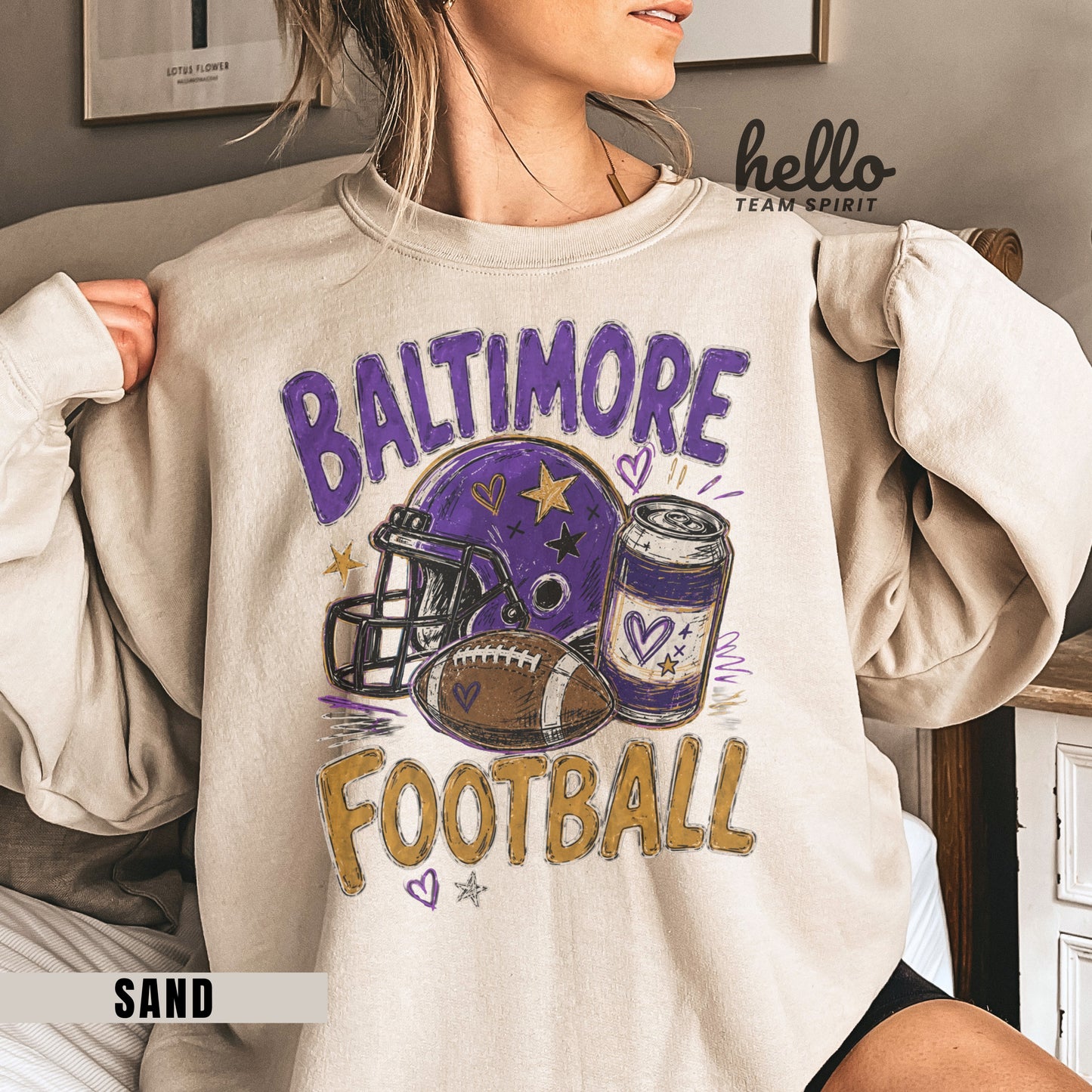 Baltimore Icon Football Graphic Sweatshirt