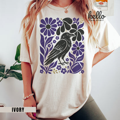 Baltimore Boho Football Graphic T-shirt