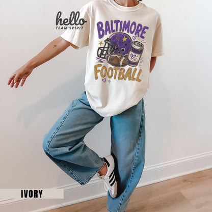 Baltimore Icon Football Graphic T-shirt