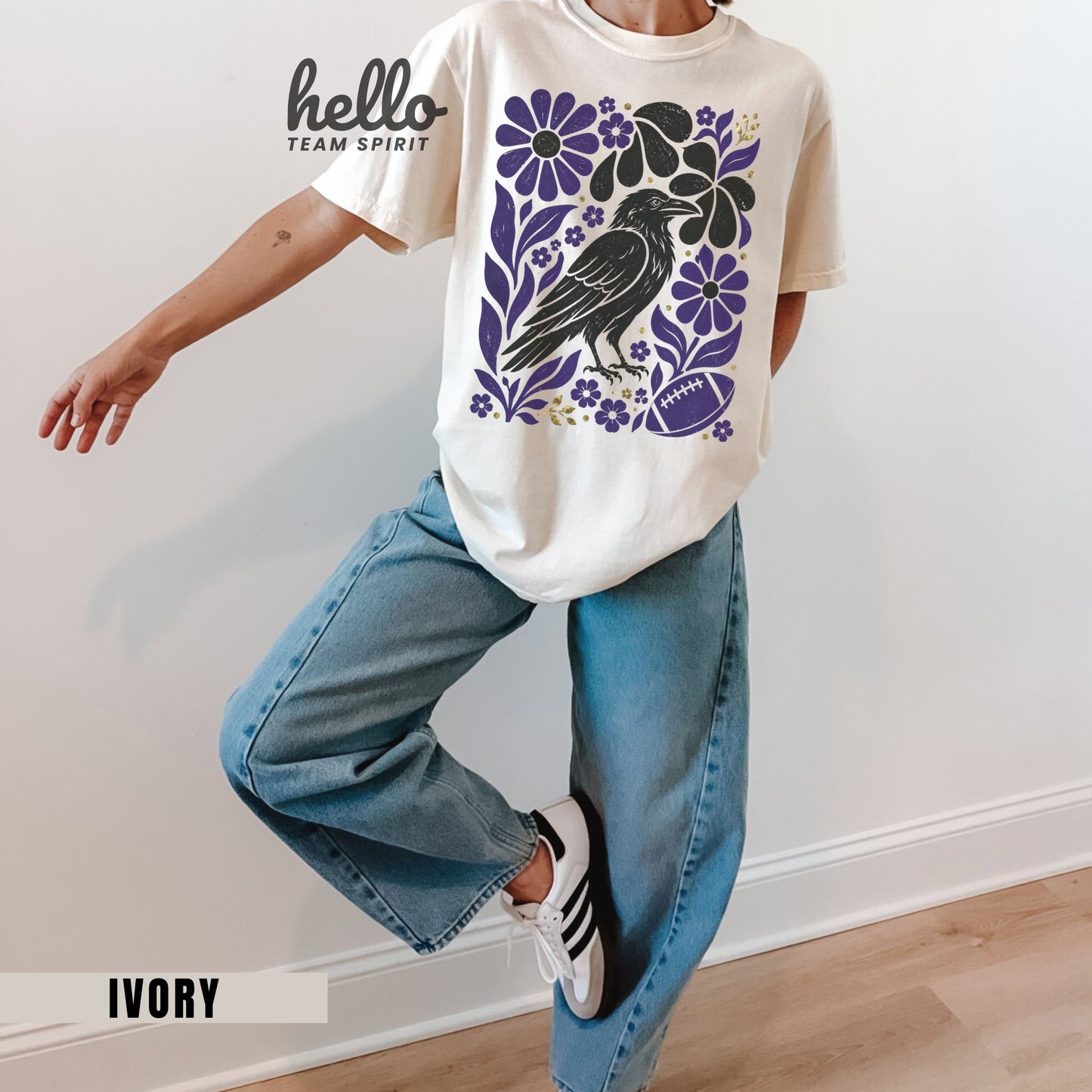 Baltimore Boho Football Graphic T-shirt