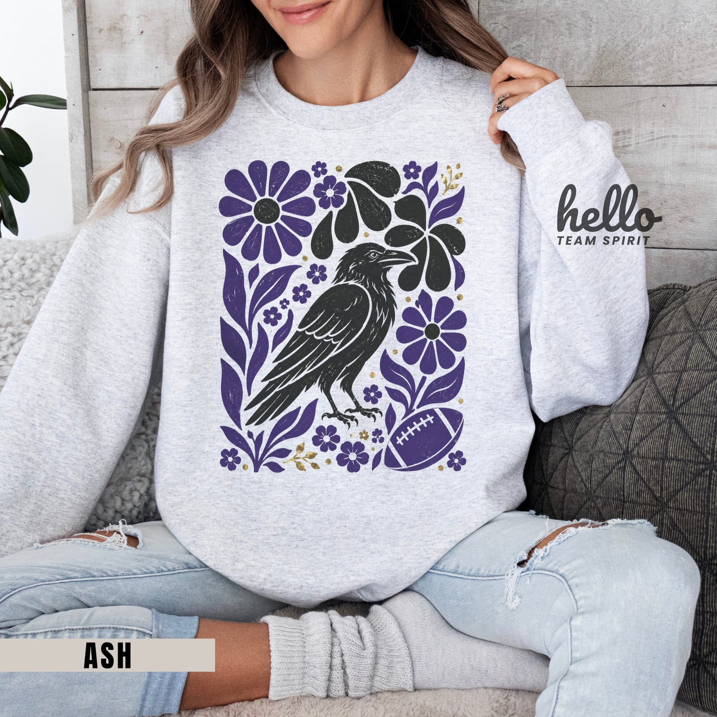 Baltimore Boho Football Graphic Sweatshirt